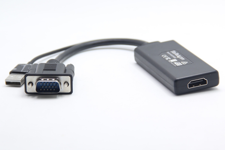 原装 StarTech VGA2HDU VGA转HDMI高清转接线VGA To HDMI Adapter With USB Audio ...