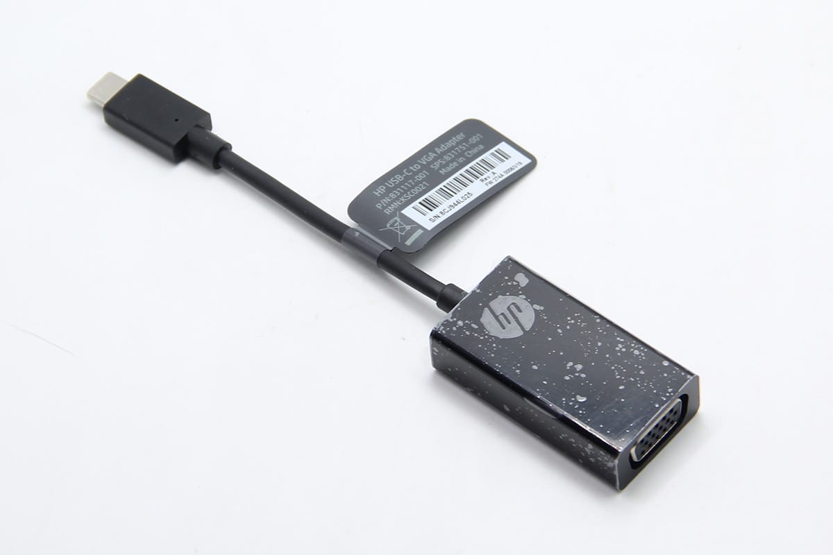 HP USB-C to VGA Adapter N9K76AA 原装HP USB-C转VGA type-c雷电3转VGA手机笔记本外接投影仪显示器