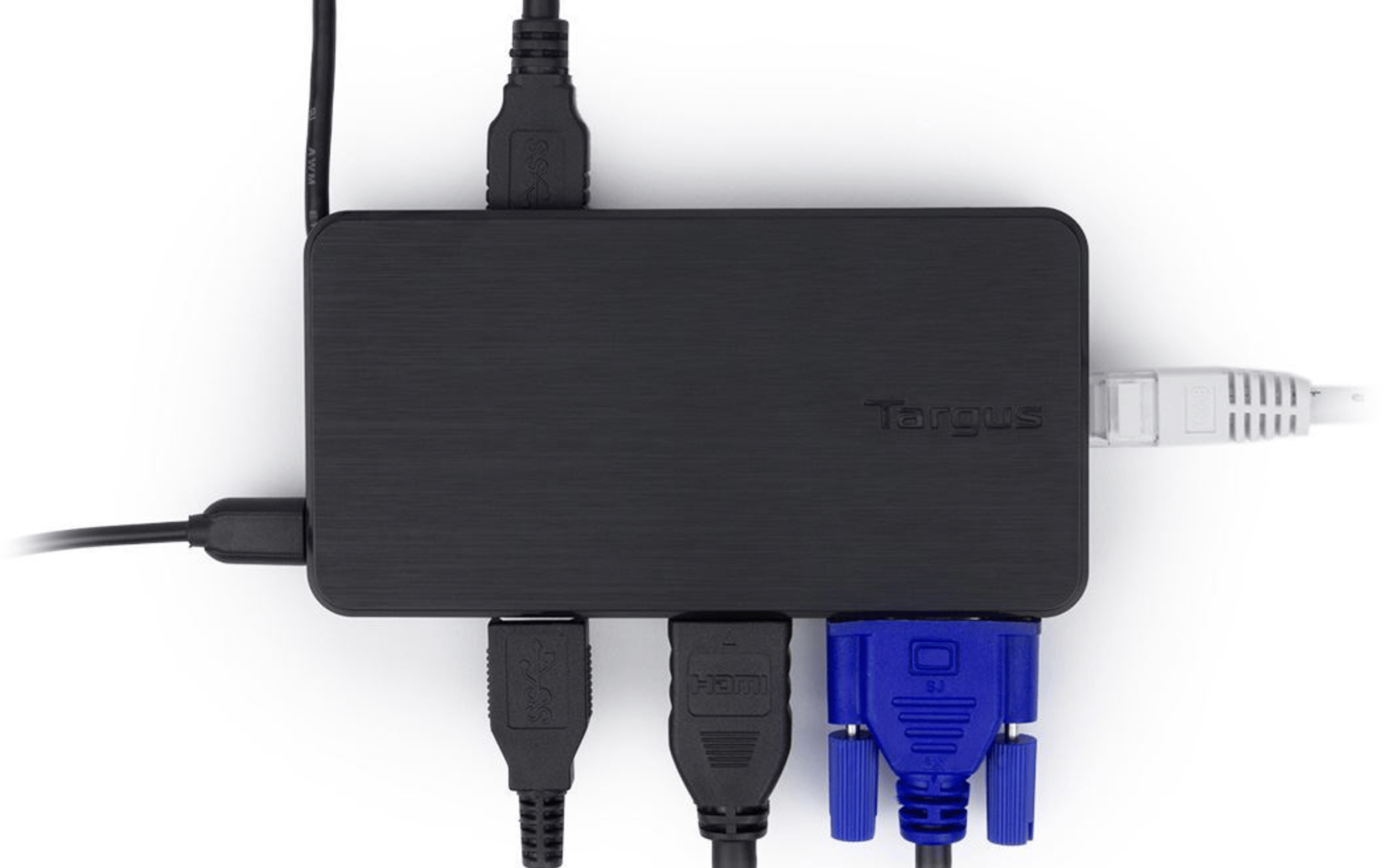 USB 3.0 & USB-C Dual Video  Travel Docking Station便携式扩展坞VGA/HDMI 2个USB3.0 千兆网卡适用于win Mac m1电脑