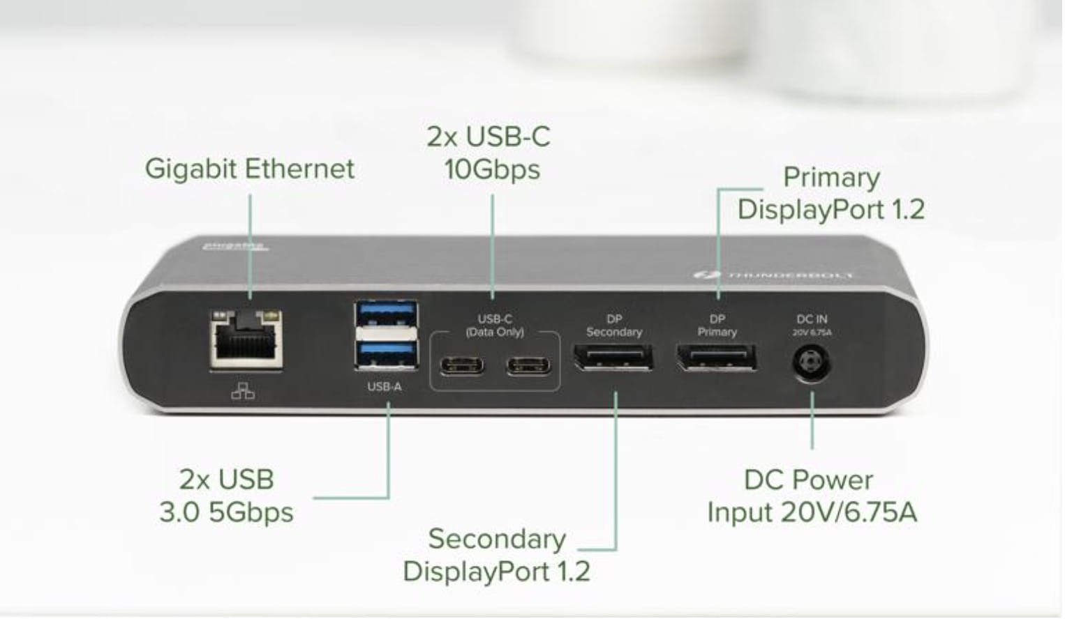 PLUGABLE 兼容雷电3和全功能C扩展坞双4k 60hz 60瓦PD供电USBgen2 10G 网声