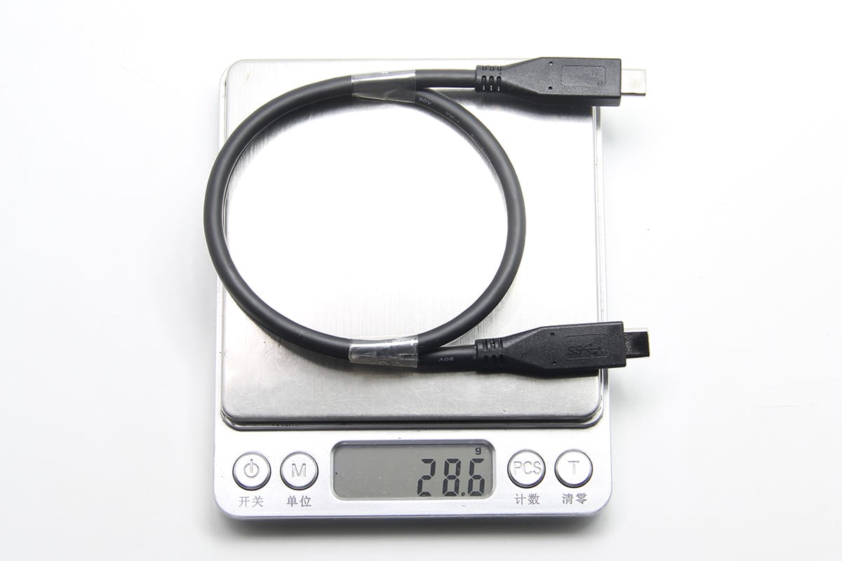 50厘米双头Type-C 3.1 GEN2 EMARK芯片数据线10G PD协议60瓦快充 SSD传输线