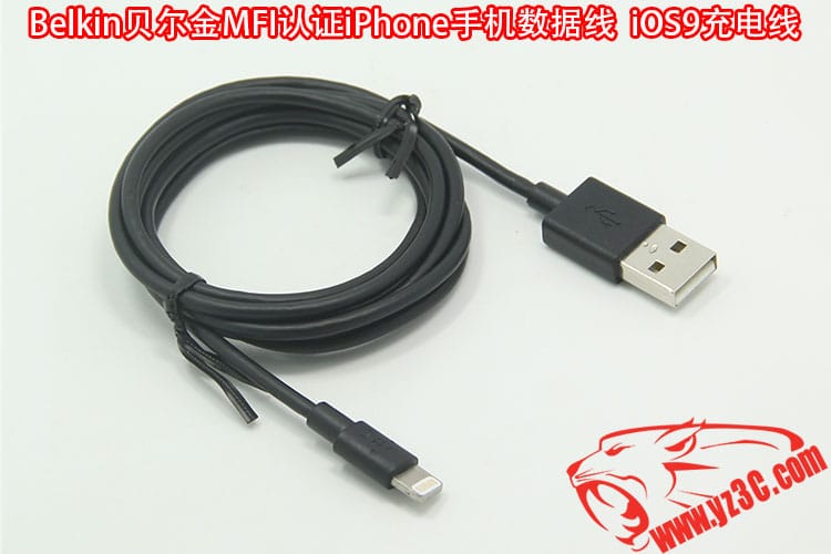 belkin 贝尔金MFI认证iPhone手机数据线ios9充电线用于lighting口 苹果5 5s 6 6s 6p 6sp ipadair 等