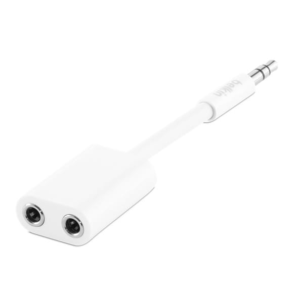 Belkin 音频分配器 (3.5mm-M/2x3.5mm-F) 贝尔金情侣插 iphone手机音频分配器 1个3.5mm公头转2个3.5mm母头