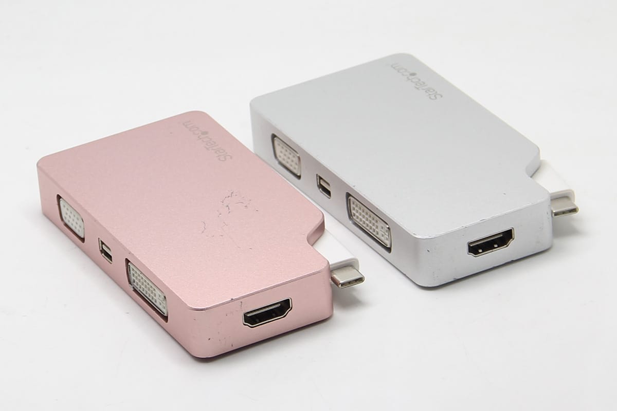 CDPVGDVHDMDP type-C转HDMI/minidp/vga/dvi 4k 60hz便携多接口教师投影仪课件 USB C 多端口视频适配器，带 HDMI、VGA、Mini DisplayPort 或 DVI - USB Type C 显示器适配器转 HDMI 1.4 或 mDP 1.2 (4K) - VGA 或 DVI (1080p)