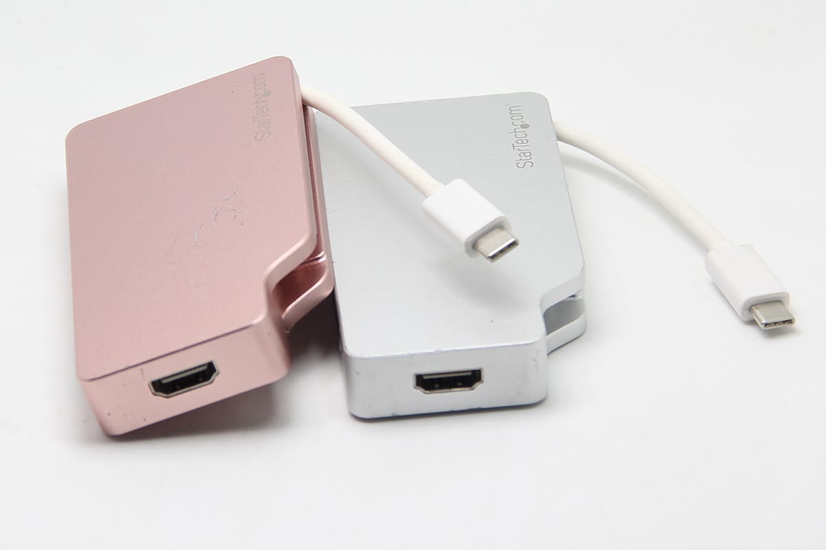 CDPVGDVHDMDP type-C转HDMI/minidp/vga/dvi 4k 60hz便携多接口教师投影仪课件 USB C 多端口视频适配器，带 HDMI、VGA、Mini DisplayPort 或 DVI - USB Type C 显示器适配器转 HDMI 1.4 或 mDP 1.2 (4K) - VGA 或 DVI (1080p)