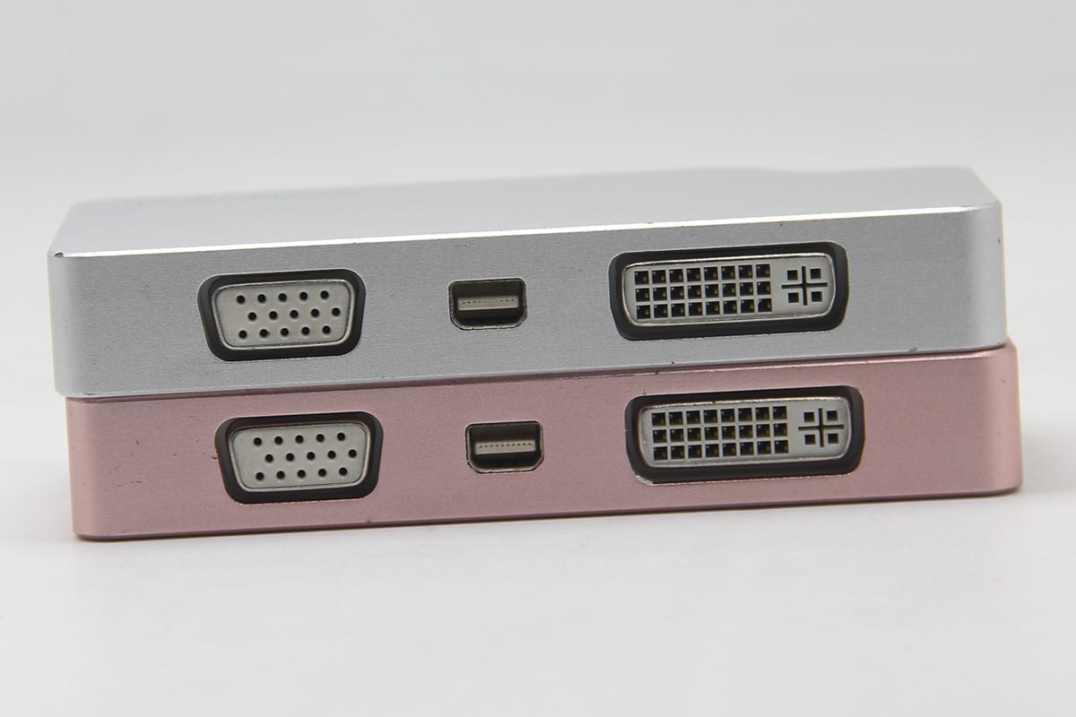 CDPVGDVHDMDP type-C转HDMI/minidp/vga/dvi 4k 60hz便携多接口教师投影仪课件 USB C 多端口视频适配器，带 HDMI、VGA、Mini DisplayPort 或 DVI - USB Type C 显示器适配器转 HDMI 1.4 或 mDP 1.2 (4K) - VGA 或 DVI (1080p)