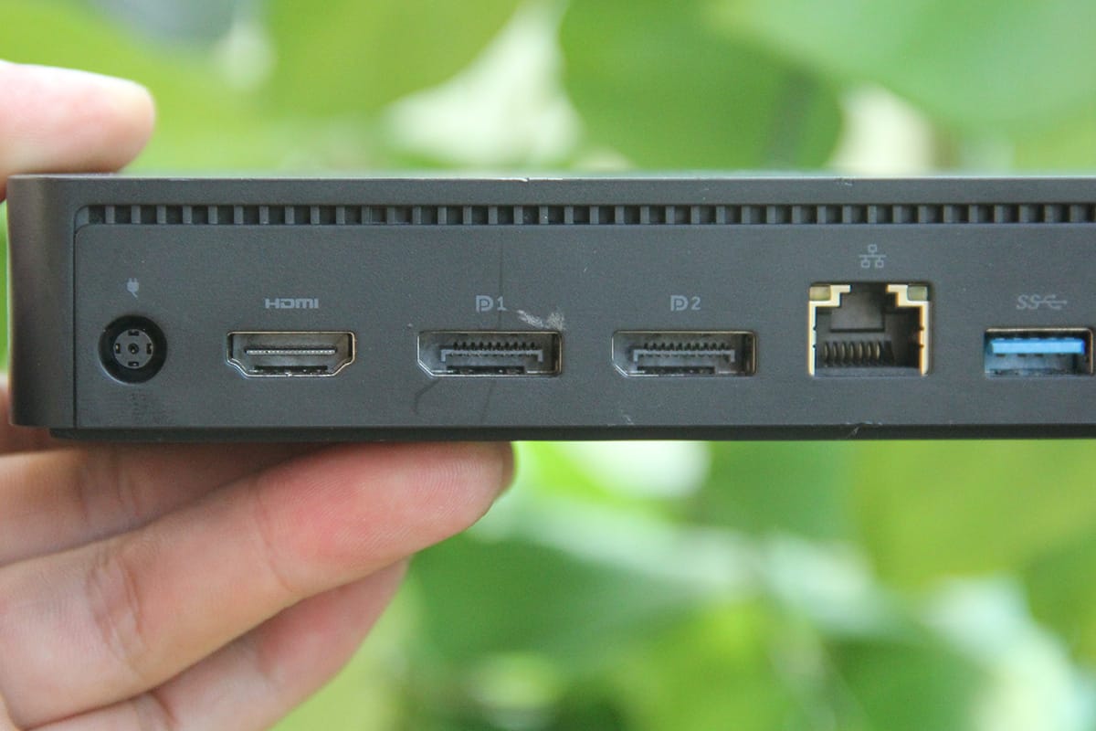 DELL D6000 TYPE-C USB-C及USB3.0 反向供电65瓦 苹果 windows 通用 雷电3双连接扩展坞站 三台4K屏或一台5k屏