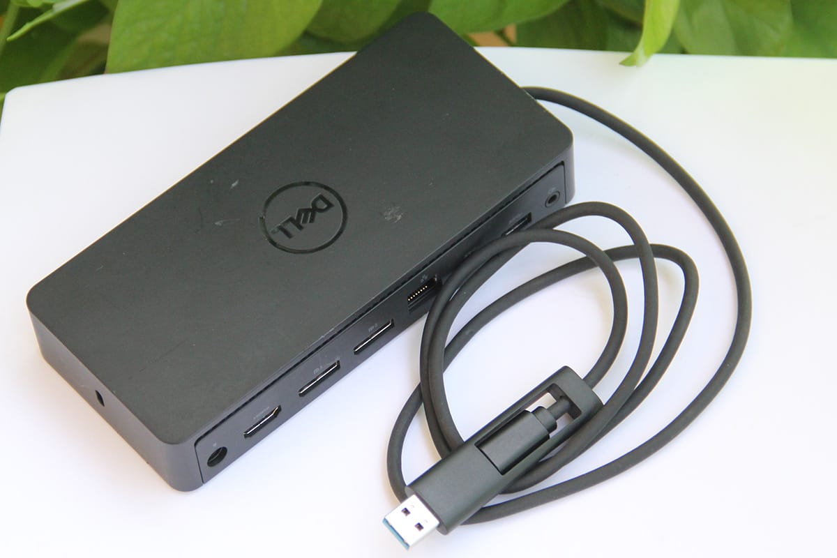 DELL D6000 TYPE-C USB-C及USB3.0 反向供电65瓦 苹果 windows 通用 雷电3双连接扩展坞站 三台4K屏或一台5k屏