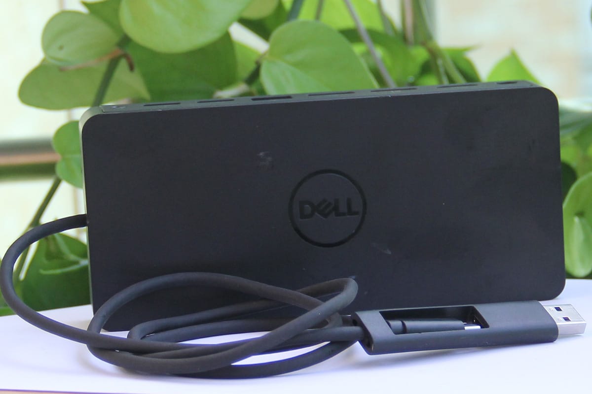 DELL D6000 TYPE-C USB-C及USB3.0 反向供电65瓦 苹果 windows 通用 雷电3双连接扩展坞站 三台4K屏或一台5k屏