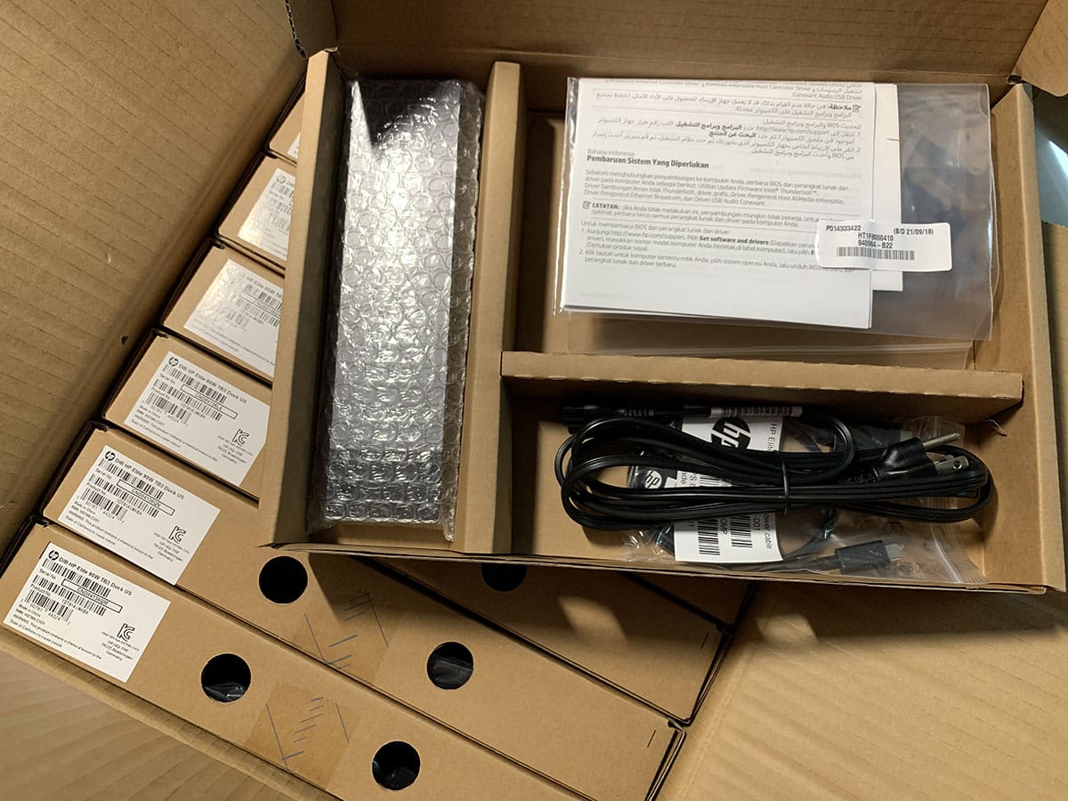 全新 HP Elite zbook hstnn-cx01 90瓦雷电3扩展坞 thinderbolt3 dock 支持win所有雷电3 雷电4接口的电脑 Mac上外接双4k 60hz 输出60瓦PD供电