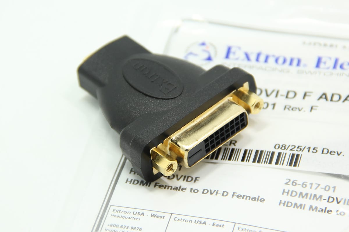 全新原装 爱思创 HDMI母转DVI-D母 镀金 extron 双面母口转接头 26-618-01 全新原装 爱思创 HDMI母转DVI-D母 镀金 extron 双面母口转接头 26-618-01