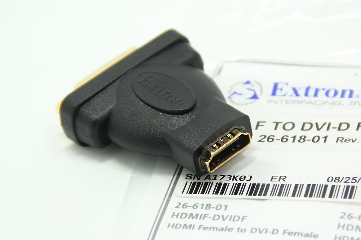 全新原装 爱思创 HDMI母转DVI-D母 镀金 extron 双面母口转接头 26-618-01 全新原装 爱思创 HDMI母转DVI-D母 镀金 extron 双面母口转接头 26-618-01