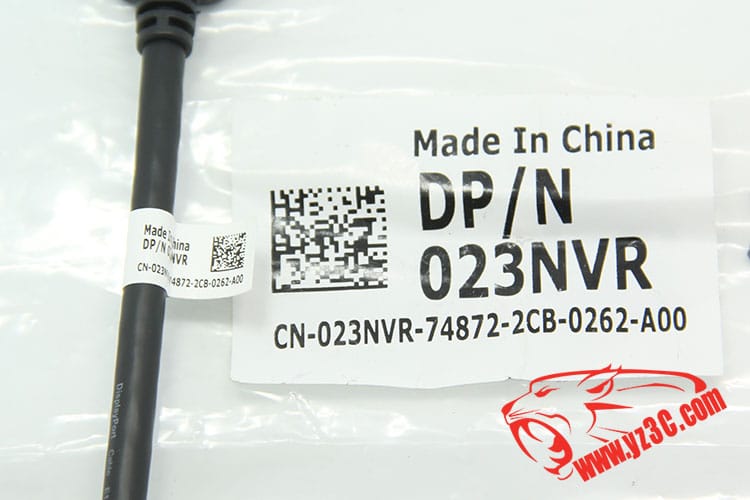 全新原装戴尔DP转DVI视频转接线 DP/N023NVR Displayport转DVI线 电脑笔记本转接显示器