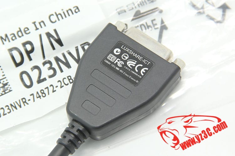 全新原装戴尔DP转DVI视频转接线 DP/N023NVR Displayport转DVI线 电脑笔记本转接显示器