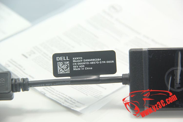 全新原装戴尔新款DP转DVI视频转接线 DP/N0KKMYD 安费诺代工单连接