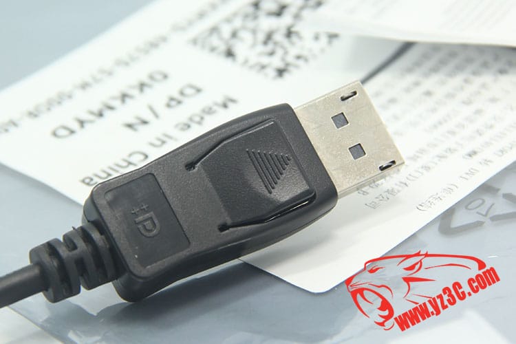 全新原装戴尔新款DP转DVI视频转接线 DP/N0KKMYD 安费诺代工单连接
