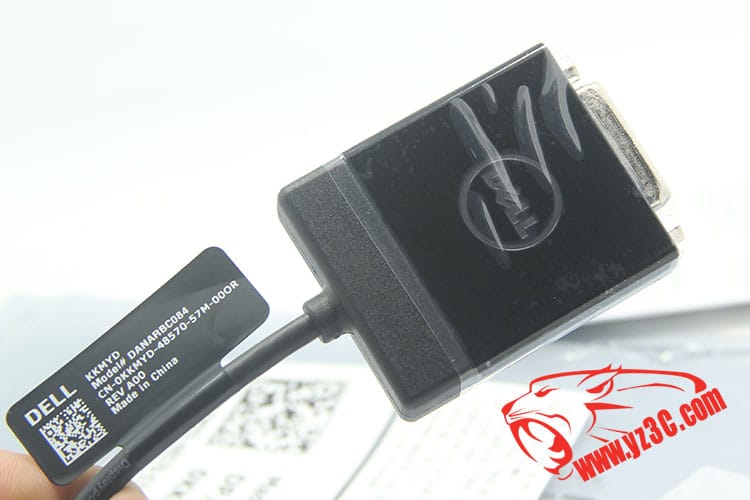 全新原装戴尔新款DP转DVI视频转接线 DP/N0KKMYD 安费诺代工单连接