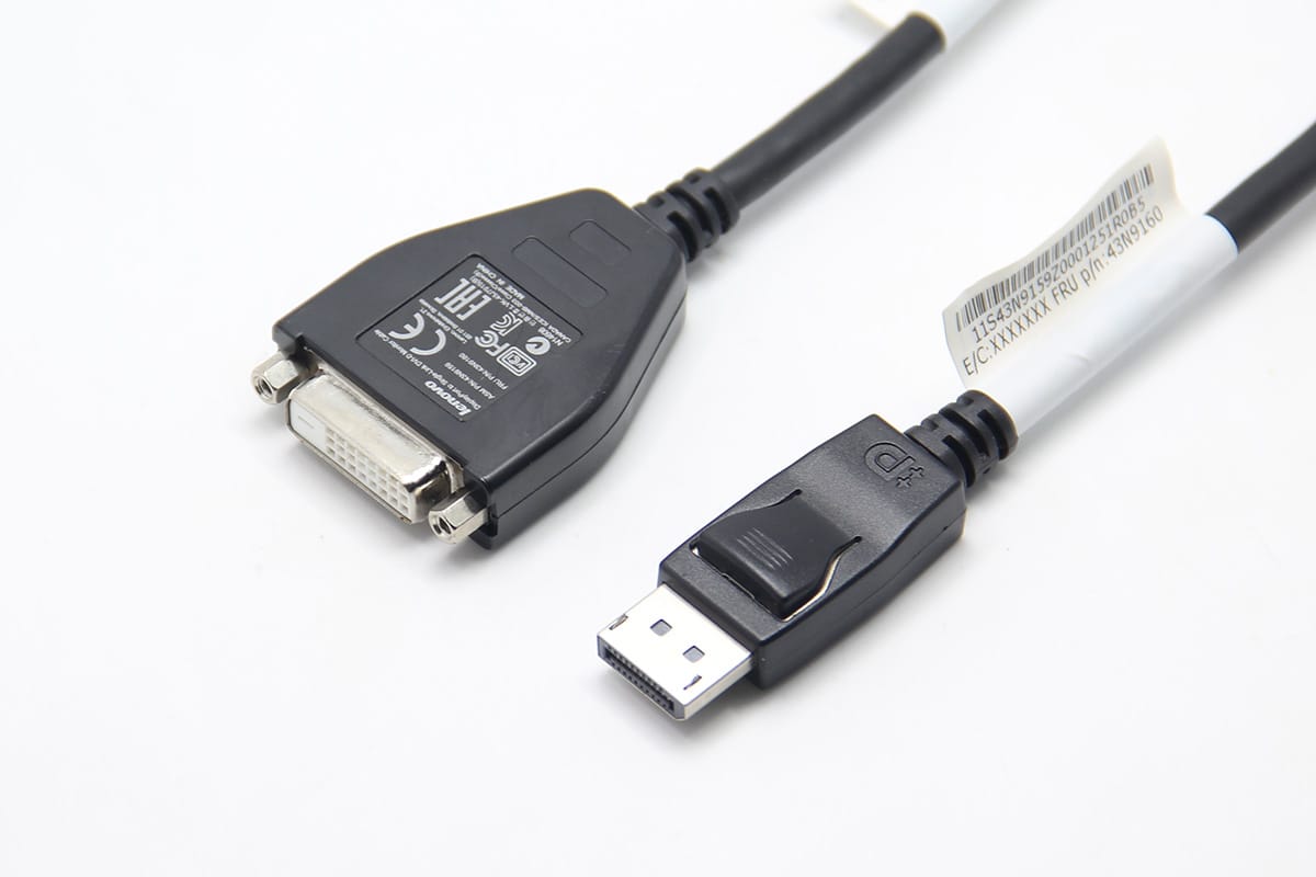 全新原装联想DP转DVI视频转接线 Displayport转DVI线 笔记本转DVI