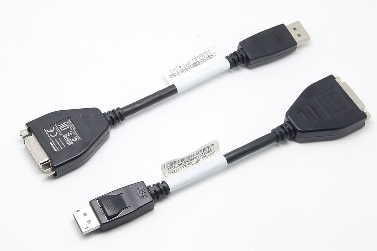 全新原装联想DP转DVI视频转接线 Displayport转DVI线 笔记本转DVI