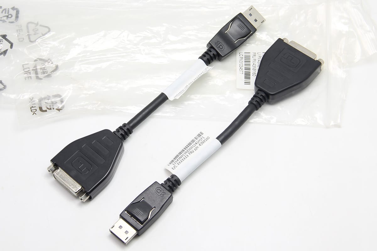 全新原装联想DP转DVI视频转接线 Displayport转DVI线 笔记本转DVI