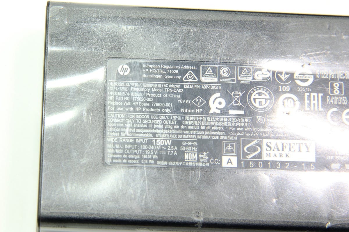 全新HP暗影精灵2PRO银河舰队原装19.5V7.7A150W超薄旅行电源适配器 TPN-DA03