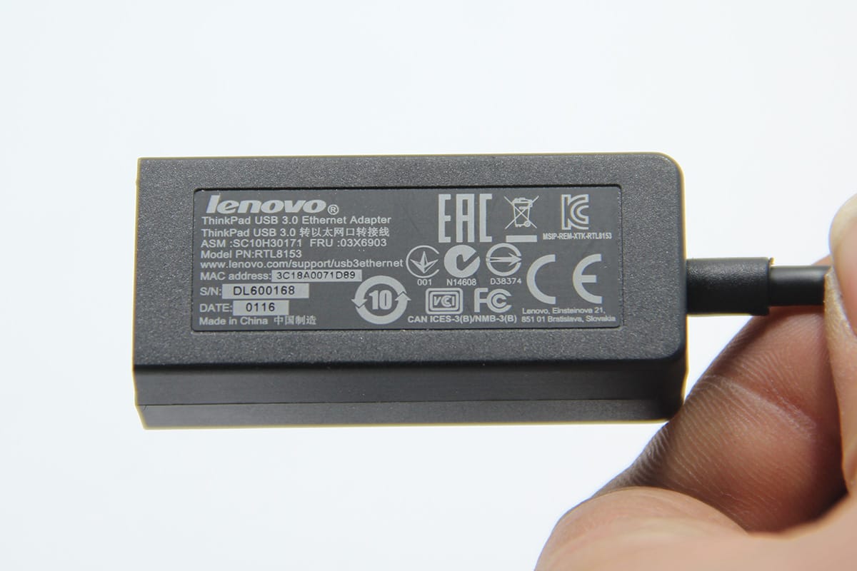 原装 联想surface pro ThinkPad x1 USB3.0 4X90E51405 千兆以太网卡 USB外置网卡