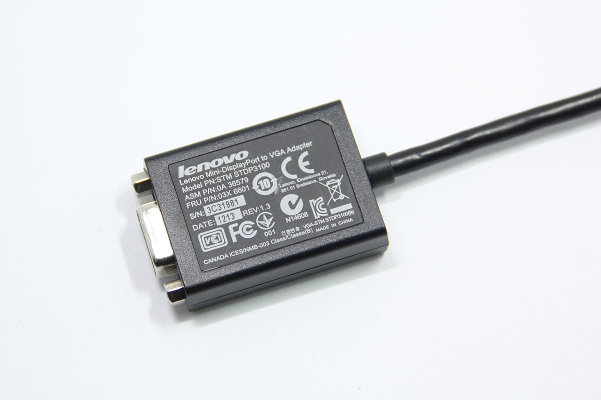 原装 联想ThinkPad通用转接线 X1 迷你DP转VGA miniDP to VGA stdp3100