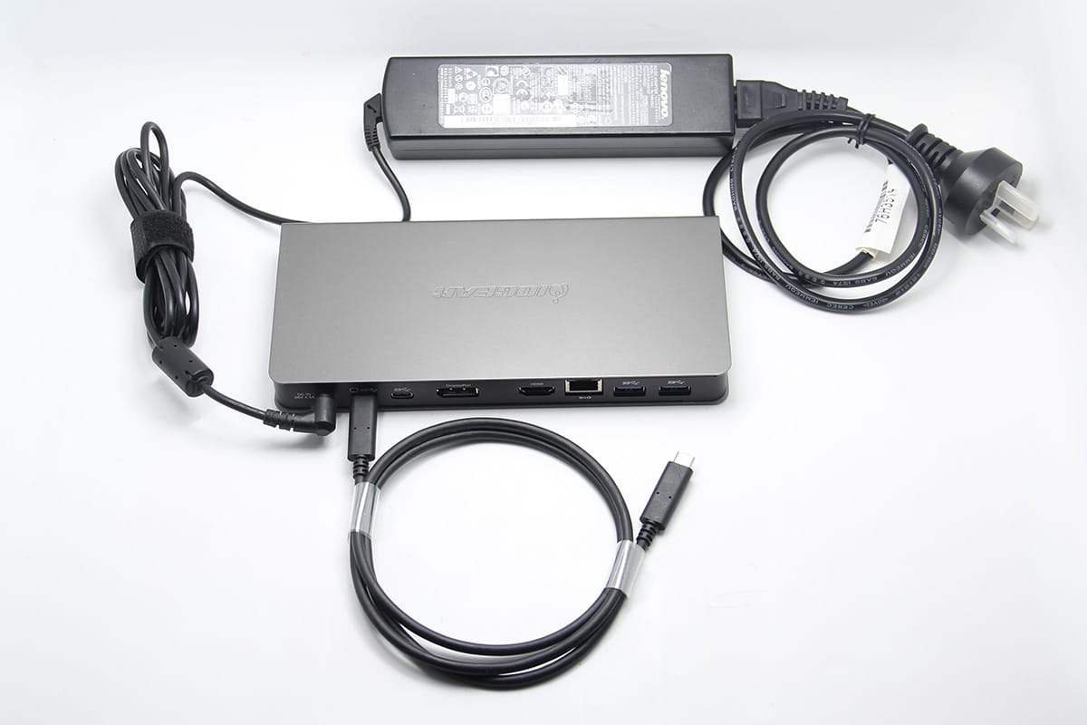 原装 IOGEAR GUD3C01 USB-C雷电3接口扩展坞外接4k 60hz反向PD充电USB 网卡 Windows/Chrome/Mac