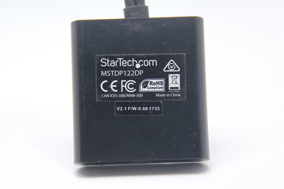 原装 StarTech MSTDP122DP DP一分二 DisplayPort to DisplayPort Multi-Monitor Splitter - 2-Port MST Hub