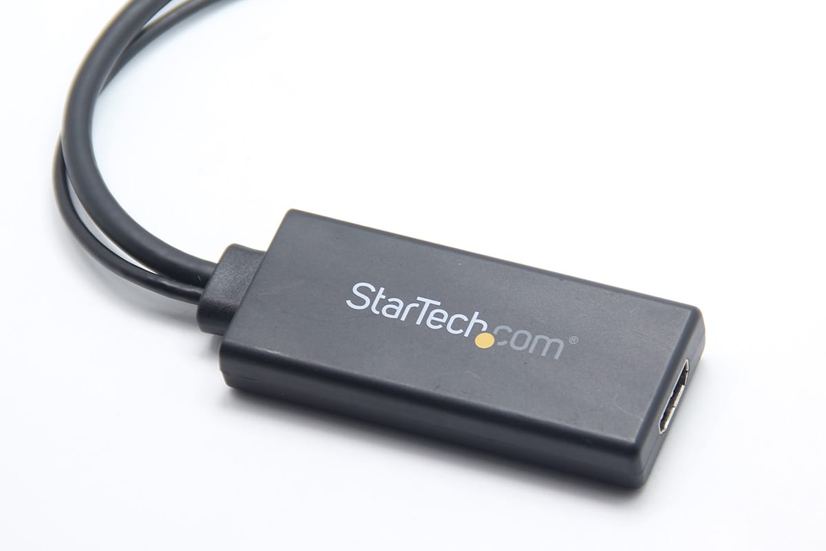 原装 StarTech VGA2HDU VGA转HDMI高清转接线 老电脑蓝色15针口连接HDMI口电视机投影仪显示器