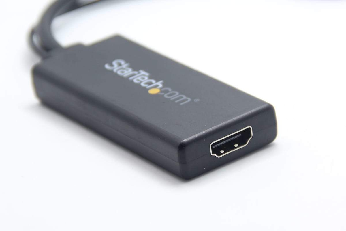 原装 StarTech VGA2HDU VGA转HDMI高清转接线 老电脑蓝色15针口连接HDMI口电视机投影仪显示器