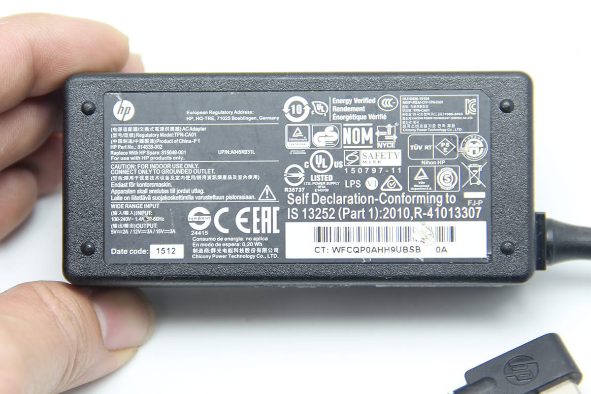 原装45W惠普幽灵HP spectre 13 Elite x2 1012 TYPE-C电源适配器 TPN-CA01