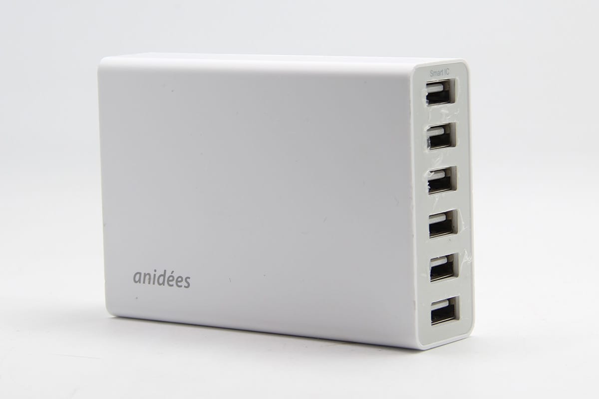 原装anidees 4口 6口USB充电器50W 快速充电兼容 三星苹果等5V 10A desktop charger
