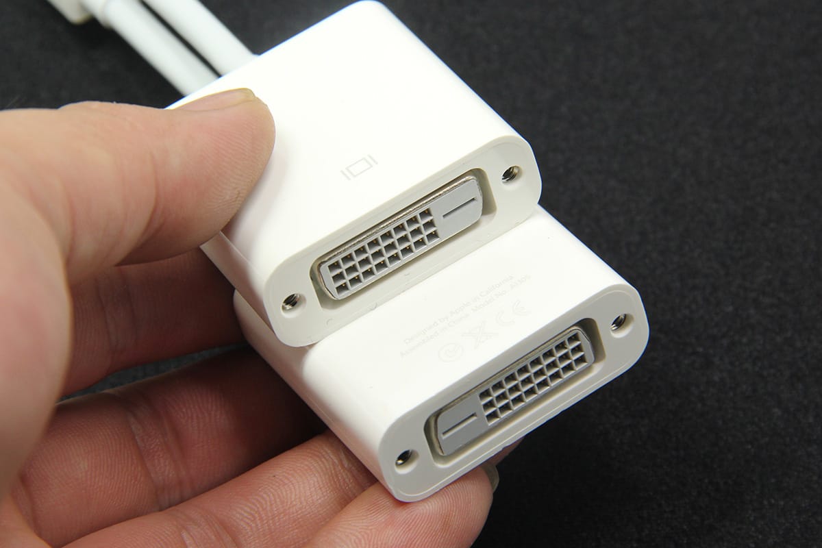 原装apple 苹果迷你DP雷电转DVI视频转换线 迷你mac macbook外接显示器622-0076 A1305 MacBook, MacBook Pro, MacBook Air Mini Display Port to DVI Cable