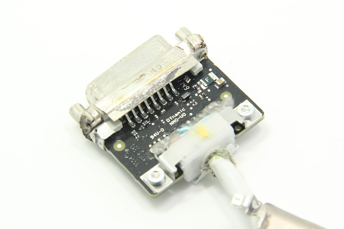 原装apple 苹果迷你DP雷电转DVI视频转换线 迷你mac macbook外接显示器622-0076 A1305 MacBook, MacBook Pro, MacBook Air Mini Display Port to DVI Cable