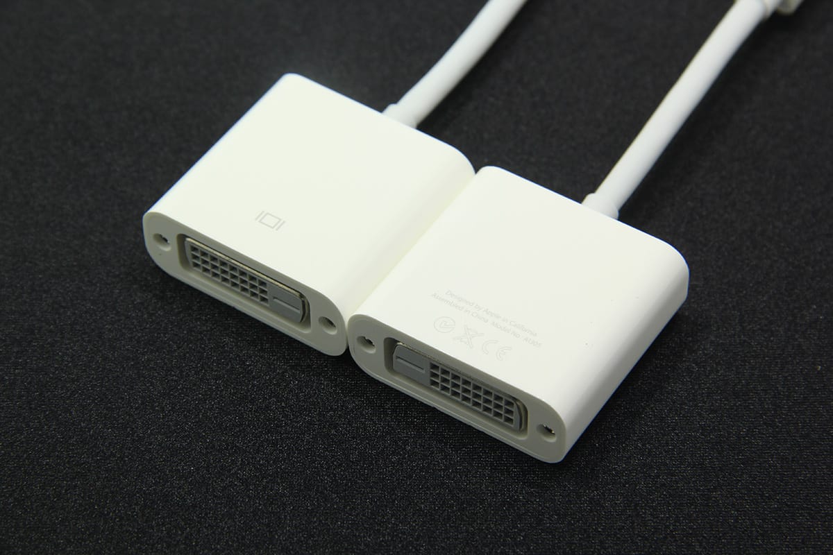 原装apple 苹果迷你DP雷电转DVI视频转换线 迷你mac macbook外接显示器622-0076 A1305 MacBook, MacBook Pro, MacBook Air Mini Display Port to DVI Cable