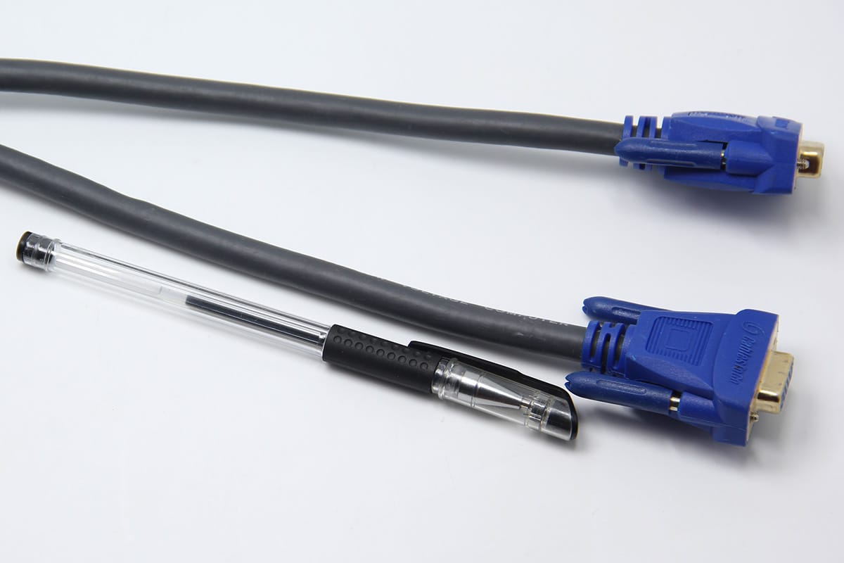 原装cablestogo24K镀金 VGA一分二视频线 显示器分离Y型线 29610