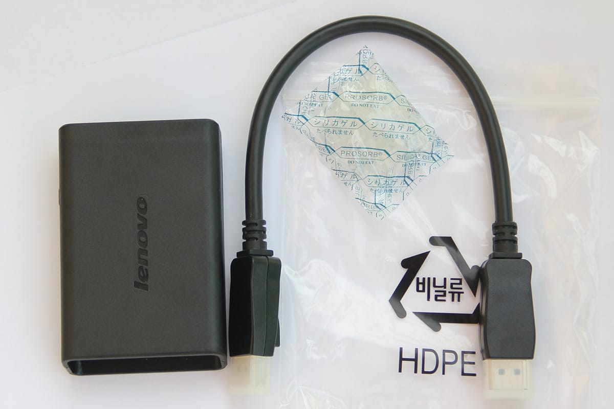 原装全新联想DisplayPort to Dual DisplayPort Adapter dp一分二
