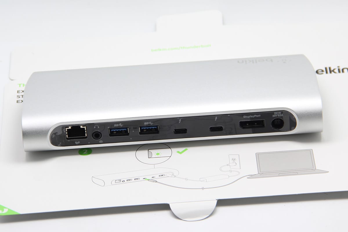 原装全新贝尔金雷电3扩展坞 适用于macbook pro 13 15寸笔记本电脑 支持85瓦供电 Belkin 雷雳 3 Express HD 基座