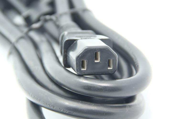 原装台湾进口益胜 超粗 3*14awg 2.08方品字口电脑主机显示器电源线