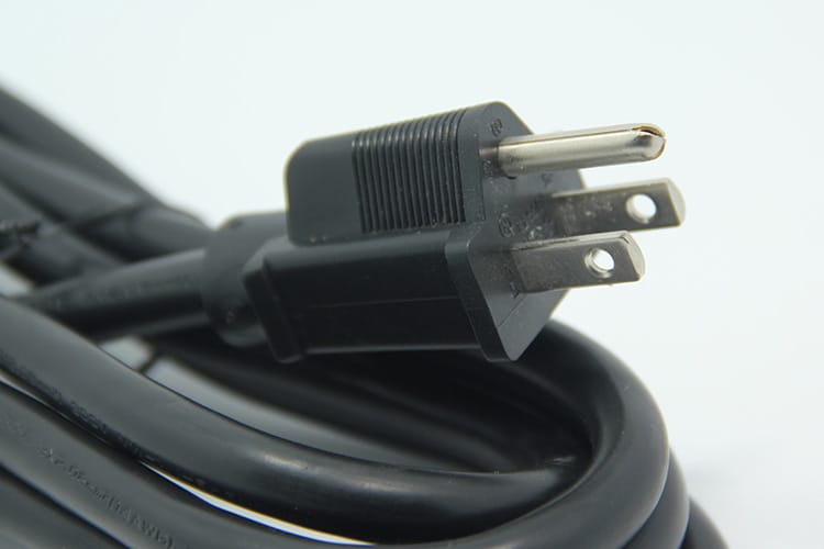原装台湾进口益胜 超粗 3*14awg 2.08方品字口电脑主机显示器电源线