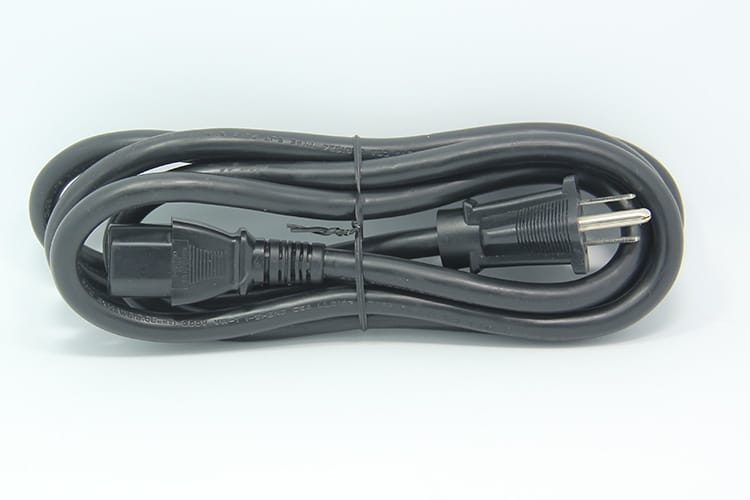 原装台湾进口益胜 超粗 3*14awg 2.08方品字口电脑主机显示器电源线