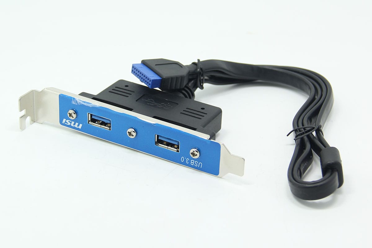 原装微星msi 台式机后置 USB3.0 机箱内置hub 主板外接hub PCI挡板USB3.0扩展