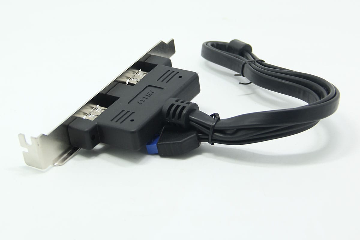 原装微星msi 台式机后置 USB3.0 机箱内置hub 主板外接hub PCI挡板USB3.0扩展