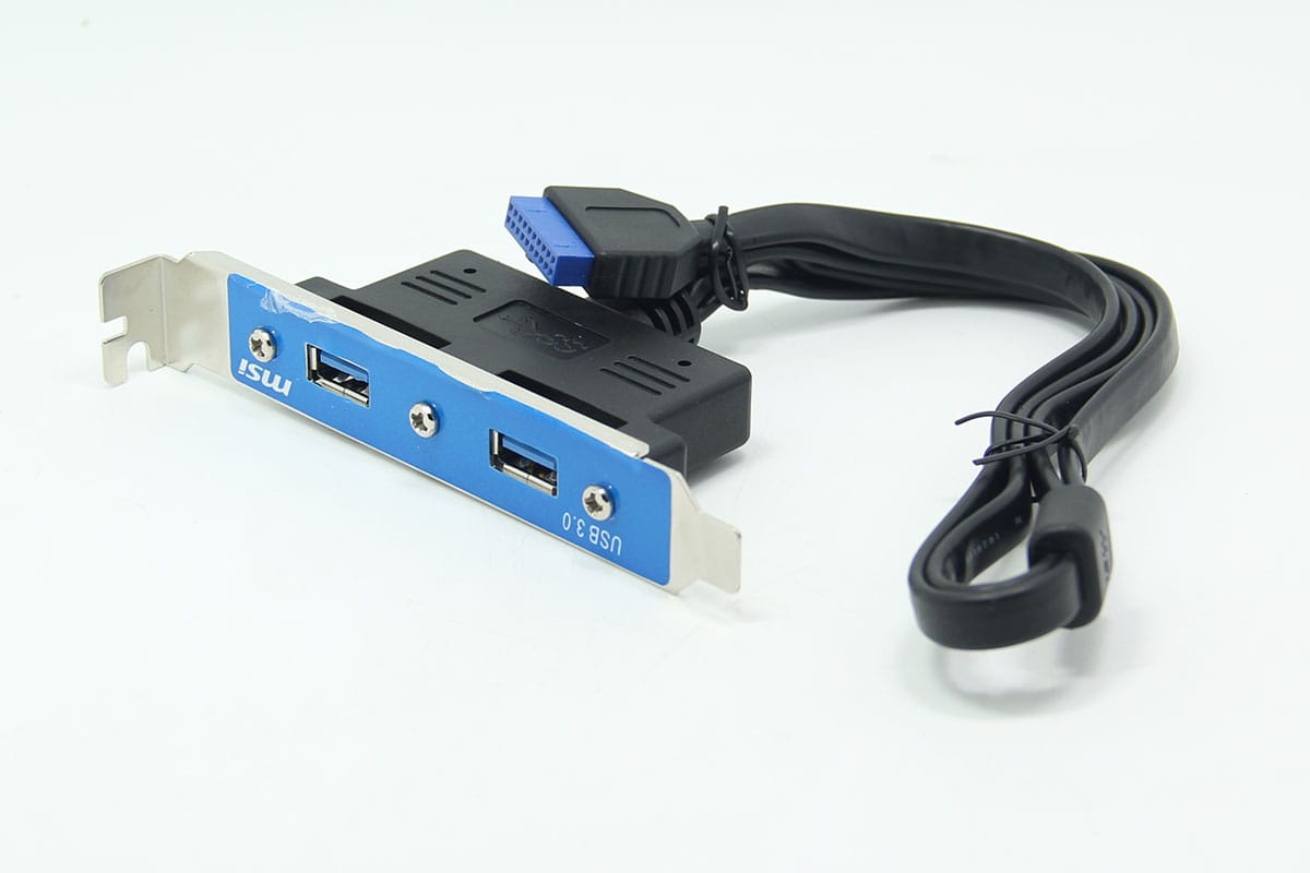 原装微星msi 台式机后置 USB3.0 机箱内置hub 主板外接hub PCI挡板USB3.0扩展