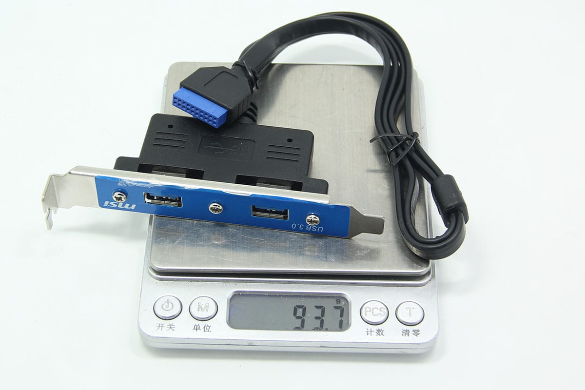 原装微星msi 台式机后置 USB3.0 机箱内置hub 主板外接hub PCI挡板USB3.0扩展