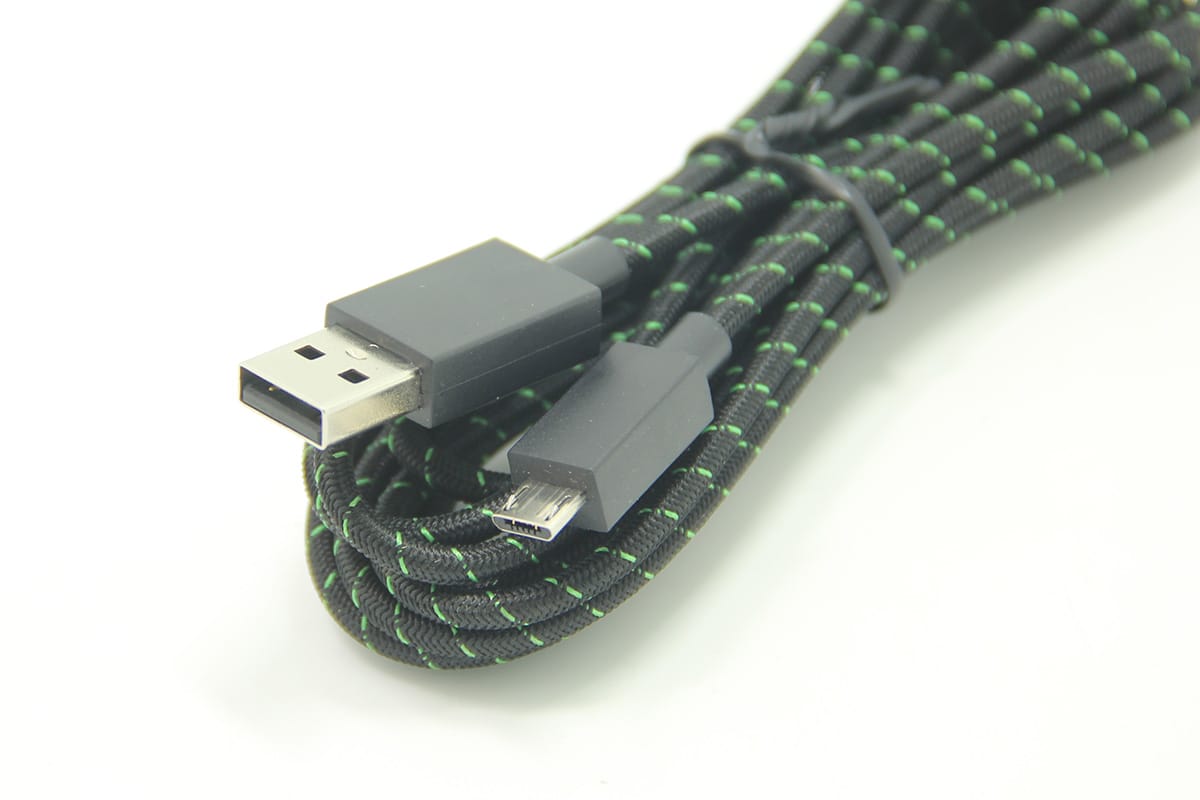 原装微软2.75米编织网多屏蔽MicroUSB安卓手机平板数据xbox one游戏手柄充电线