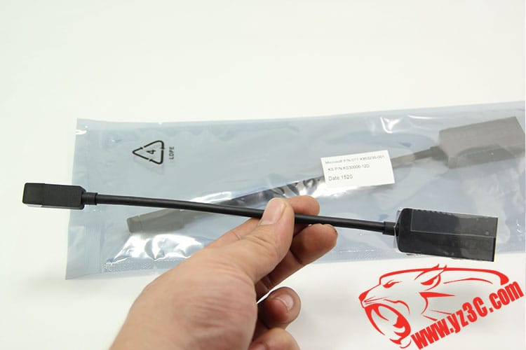 原装微软microsoft surface pro3 迷你MAC迷你DP 1553 高清线 MiniDP转HDMI高清适配器 转接线 雷电转HDMI线 077-x853235-001
