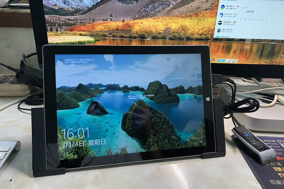 原装微软surface pro3支架式扩展坞 1664 surface docking station 12V 4A 供电 扩展多USB网线显示器