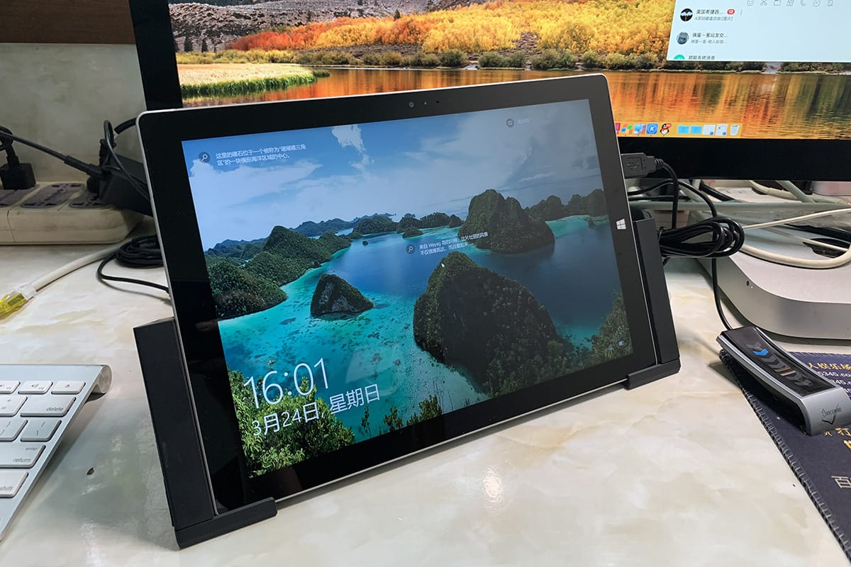 原装微软surface pro3支架式扩展坞 1664 surface docking station 12V 4A 供电 扩展多USB网线显示器